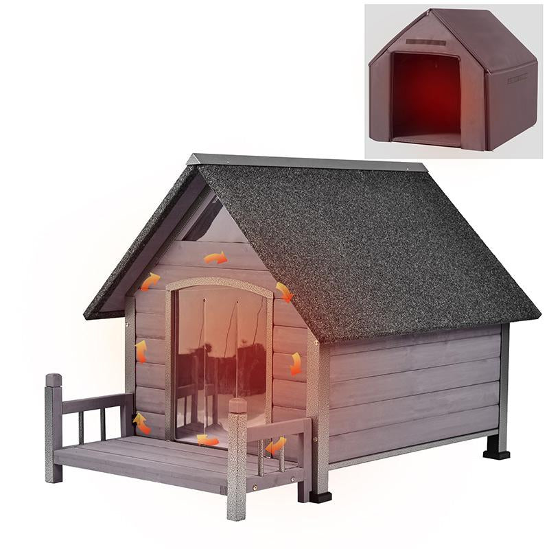 Aivituvin-Air80/81/87-In Insulated Large Dog House with Liner Inside| Iron Frame