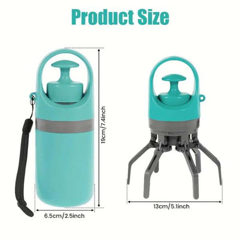 Portable Pet Poop Picker Includes Leak-Proof Bags - Easy to Carry, Lightweight, and Sanitary Outdoor Poop Removal Solution Ideal for Outdoor Use
