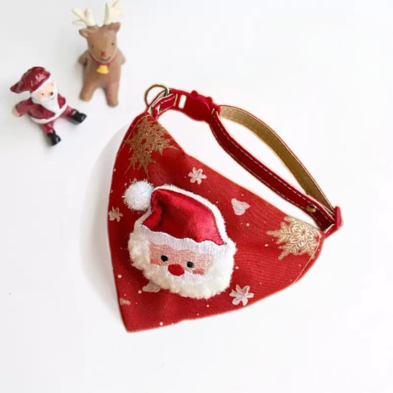 Pet Christmas Decoration 2025 New Cute Green Chrimas Tree Hat &Bib -Plush Winter Headgear for Dogs &Cats Perfect for Gifts&Party Decor