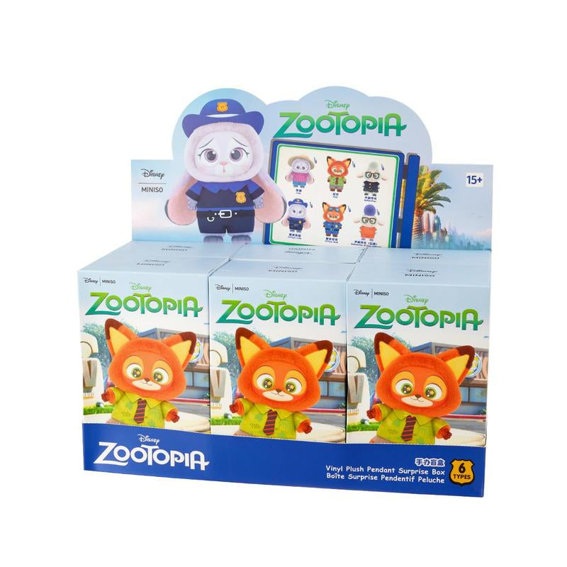 Disney Zootopia Series Vinyl Plush Toy Blind Box - Judy Nick Plush Doll, Christmas Gifts for Boys or Girls, Couple Accessories, Cute Bag Charms Keychien