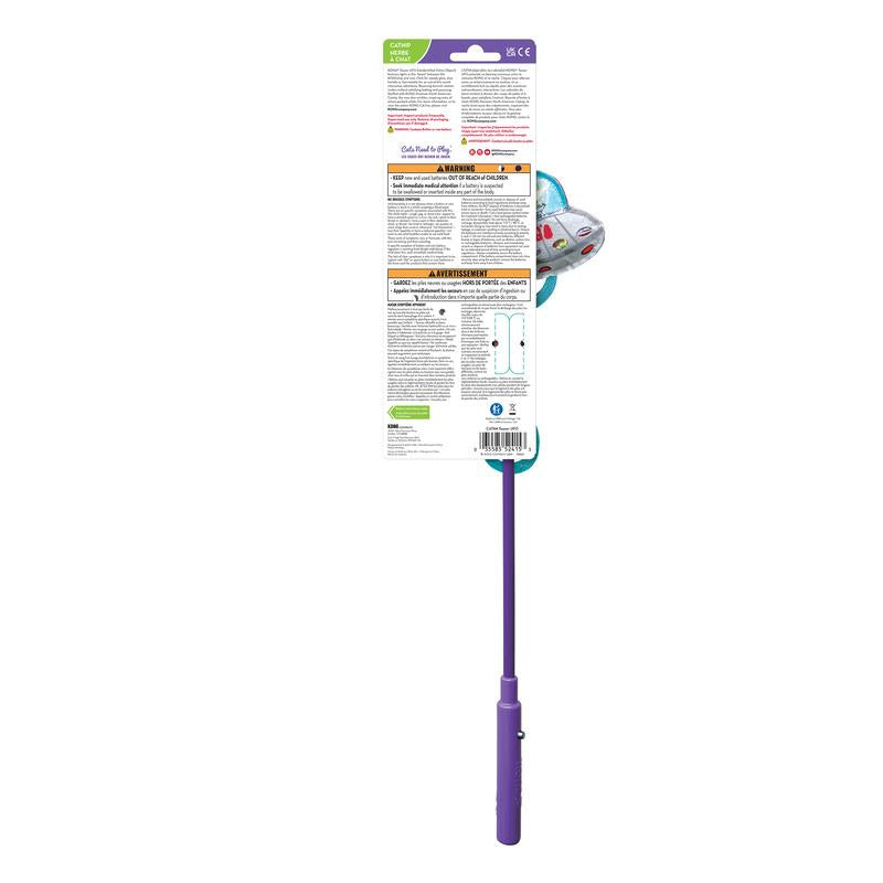 KONG Light-Up UFO Cat Teaser with Catnip