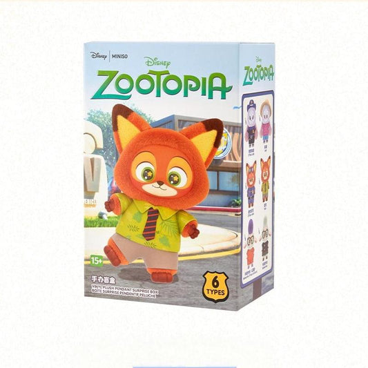 Disney Zootopia Series Vinyl Plush Toy Blind Box - Judy Nick Plush Doll, Christmas Gifts for Boys or Girls, Couple Accessories, Cute Bag Charms Keychien