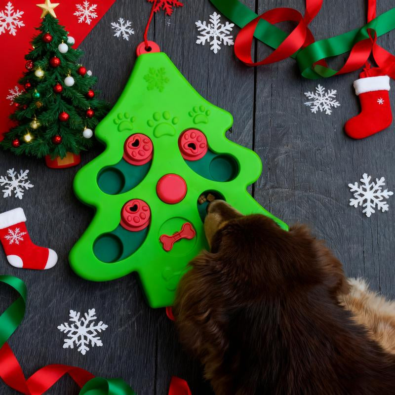 REPET Smart Feeding Trainer (XMAS Limited)– Interactive Pet Puzzle Plate with Sound Button for Intelligent Eating & Communication